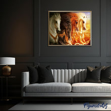 Carica l'immagine nel visualizzatore di Gallery, Dipingere con i numeri - Quattro Cavalli