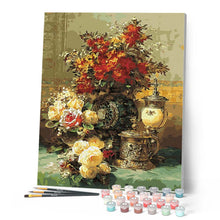 Carica l'immagine nel visualizzatore di Gallery, Dipingere con i numeri - Fiori Antichi Figured'Art