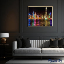 Carica l'immagine nel visualizzatore di Gallery, Dipingere con i numeri - Hong Kong Di Notte