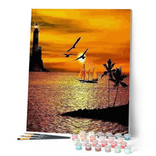 Carica l'immagine nel visualizzatore di Gallery, Dipingere con i numeri - Tramonto Sul Mare Figured'Art