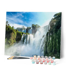 Carica l'immagine nel visualizzatore di Gallery, Dipingere con i numeri - Grande Cascata Nella Foresta Figured'Art