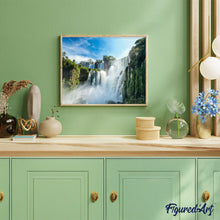Carica l'immagine nel visualizzatore di Gallery, Dipingere con i numeri - Grande Cascata Nella Foresta