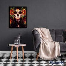 Carica l'immagine nel visualizzatore di Gallery, Dipingere con i numeri - Volto Di Donna E Fiori