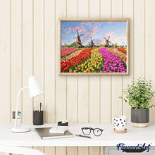 Carica l'immagine nel visualizzatore di Gallery, Dipingere con i numeri - Mulini E Fiori