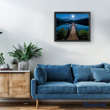 Carica l'immagine nel visualizzatore di Gallery, Dipingere con i numeri - Luna E Pontile In Legno