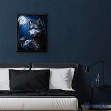 Carica l'immagine nel visualizzatore di Gallery, Dipingere con i numeri - Lupi E Luna Piena