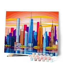 Carica l'immagine nel visualizzatore di Gallery, Dipingere con i numeri - Vista Panoramica Della Grande Città Figured'Art