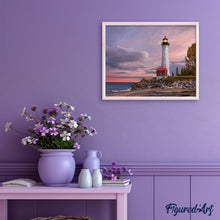 Carica l'immagine nel visualizzatore di Gallery, Dipingere con i numeri - Faro Sul Mare