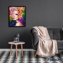 Carica l'immagine nel visualizzatore di Gallery, Dipingere con i numeri - Donna Con Fiori