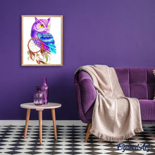 Carica l'immagine nel visualizzatore di Gallery, Dipingere con i numeri - Gufo A Colori