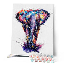 Carica l'immagine nel visualizzatore di Gallery, Dipingere con i numeri - Elefante Asiatico Acrilico Figured'Art