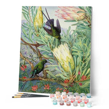 Carica l'immagine nel visualizzatore di Gallery, Dipingere con i numeri - Uccelli E Grandi Fiori Figured'Art