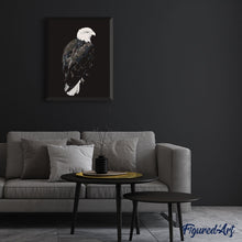 Carica l'immagine nel visualizzatore di Gallery, Dipingere con i numeri - Grande Aquila Bianca E Nera