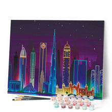 Carica l'immagine nel visualizzatore di Gallery, Dipingere con i numeri - Città Asiatica Di Notte Figured'Art