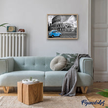 Carica l'immagine nel visualizzatore di Gallery, Dipingere con i numeri - Fiat Blu E Colosseo
