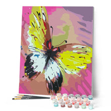 Carica l'immagine nel visualizzatore di Gallery, Dipingere con i numeri - Bella Farfalla A Colori Figured'Art
