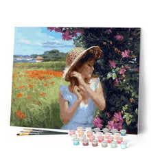 Carica l'immagine nel visualizzatore di Gallery, Dipingere con i numeri - Giovane Ragazza In Campagna Figured'Art