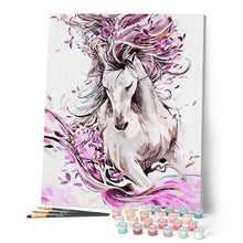 Carica l'immagine nel visualizzatore di Gallery, Dipingere con i numeri - Bellissimo Cavallo In Rosa Figured'Art