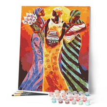 Carica l'immagine nel visualizzatore di Gallery, Dipingere con i numeri - Graziose Donne Africane Figured'Art