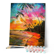 Carica l'immagine nel visualizzatore di Gallery, Dipingere con i numeri - Bellissimi Colori Sulla Spiaggia Figured'Art