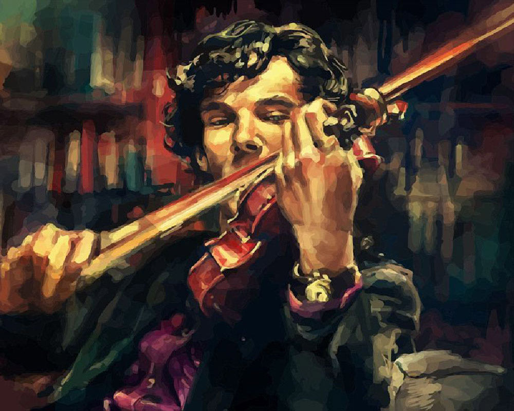 Dipingere con i numeri - Violinista