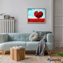 Carica l'immagine nel visualizzatore di Gallery, Dipingere con i numeri - Albero A Forma Di Cuore