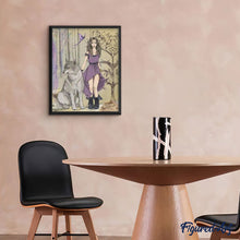 Carica l'immagine nel visualizzatore di Gallery, Dipingere con i numeri - Donna Sensuale Con Lupo