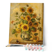Carica l'immagine nel visualizzatore di Gallery, Dipingere con i numeri - Grande Mazzo Di Girasoli Figured'Art