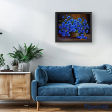 Carica l'immagine nel visualizzatore di Gallery, Dipingere con i numeri - Bellissimi Fiori Blu