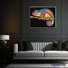 Carica l'immagine nel visualizzatore di Gallery, Dipingere con i numeri - Camaleonte Pop Art