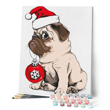 Carica l'immagine nel visualizzatore di Gallery, Dipingere con i numeri - Cane A Natale Figured'Art