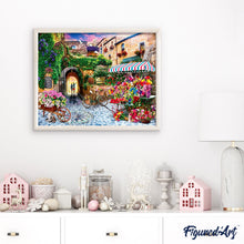 Carica l'immagine nel visualizzatore di Gallery, Dipingere con i numeri - Strada Fiorita