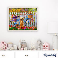 Carica l'immagine nel visualizzatore di Gallery, Dipingere con i numeri - Cani E Biciclette