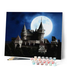 Carica l'immagine nel visualizzatore di Gallery, Dipingere con i numeri - Castello E Luna Piena Figured'Art