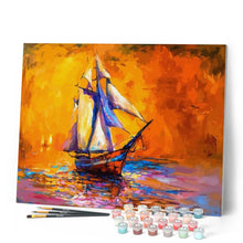 Carica l'immagine nel visualizzatore di Gallery, Dipingere con i numeri - Barca A Vela In Mare Figured'Art
