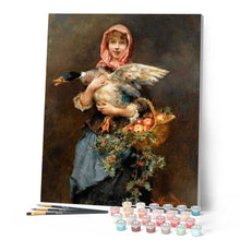 Carica l'immagine nel visualizzatore di Gallery, Dipingere con i numeri - Donna E Anatra Figured'Art