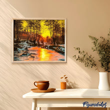 Carica l'immagine nel visualizzatore di Gallery, Dipingere con i numeri - Fiume Ghiacciato