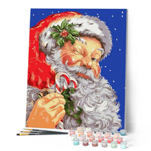 Carica l'immagine nel visualizzatore di Gallery, Dipingere con i numeri - Babbo Natale Fa L'Occhiolino Figured'Art