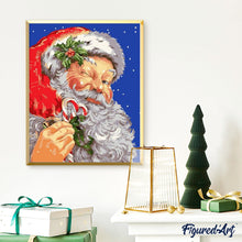 Carica l'immagine nel visualizzatore di Gallery, Dipingere con i numeri - Babbo Natale Fa L'Occhiolino