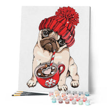 Carica l'immagine nel visualizzatore di Gallery, Dipingere con i numeri - Cane Con Coppa Figured'Art