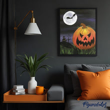 Carica l'immagine nel visualizzatore di Gallery, Dipingere con i numeri - Zucca Di Halloween Maligna