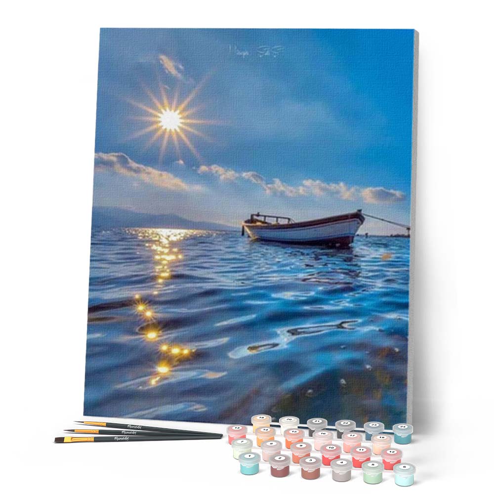WOWDECOR DIY - Dipingere con i Numeri per Adulti, Bambine, Animali, Ragazze, Paesaggio a Vela, 40 x 50 cm, prestampato, Dipinto a Olio, Ragazza, mit Rahmen WOWDECOR DIY - Dipingere con i Numeri per Adulti, Bambine, Animali, Ragazze, Paesaggio a Vela, 40 x 50 cm, prestampato, Dipinto a Olio, Ragazza, mit Rahmen