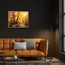 Carica l'immagine nel visualizzatore di Gallery, Dipingere con i numeri - Foresta E Luce Del Sole