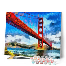 Carica l'immagine nel visualizzatore di Gallery, Dipingere con i numeri - Ponte Di San Francisco Figured'Art