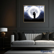 Carica l'immagine nel visualizzatore di Gallery, Dipingere con i numeri - Bacio Romantico E Luna Piena