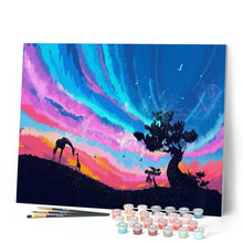 Carica l'immagine nel visualizzatore di Gallery, Dipingere con i numeri - Cielo E Giraffe Figured'Art
