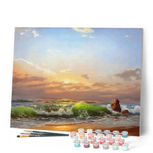 Carica l'immagine nel visualizzatore di Gallery, Dipingere con i numeri - Spiaggia Tranquilla Figured'Art