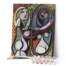 Carica l'immagine nel visualizzatore di Gallery, Dipingere con i numeri - Picasso Ragazza Davanti Allo Specchio Figured'Art