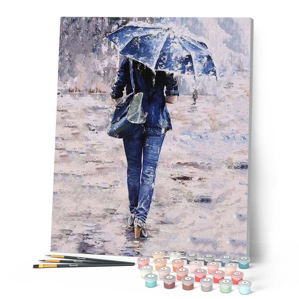 KIT DIPINTO CON numeri su tela fai da te olio arte cheerleader ragazza decorazione 40x50 cm EUR KIT DIPINTO CON numeri su tela fai da te olio arte cheerleader ragazza decorazione 40x50 cm EUR