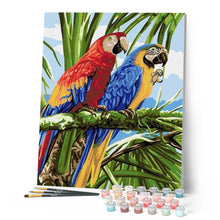 Carica l'immagine nel visualizzatore di Gallery, Dipingere con i numeri - Pappagalli Ai Tropici Figured'Art